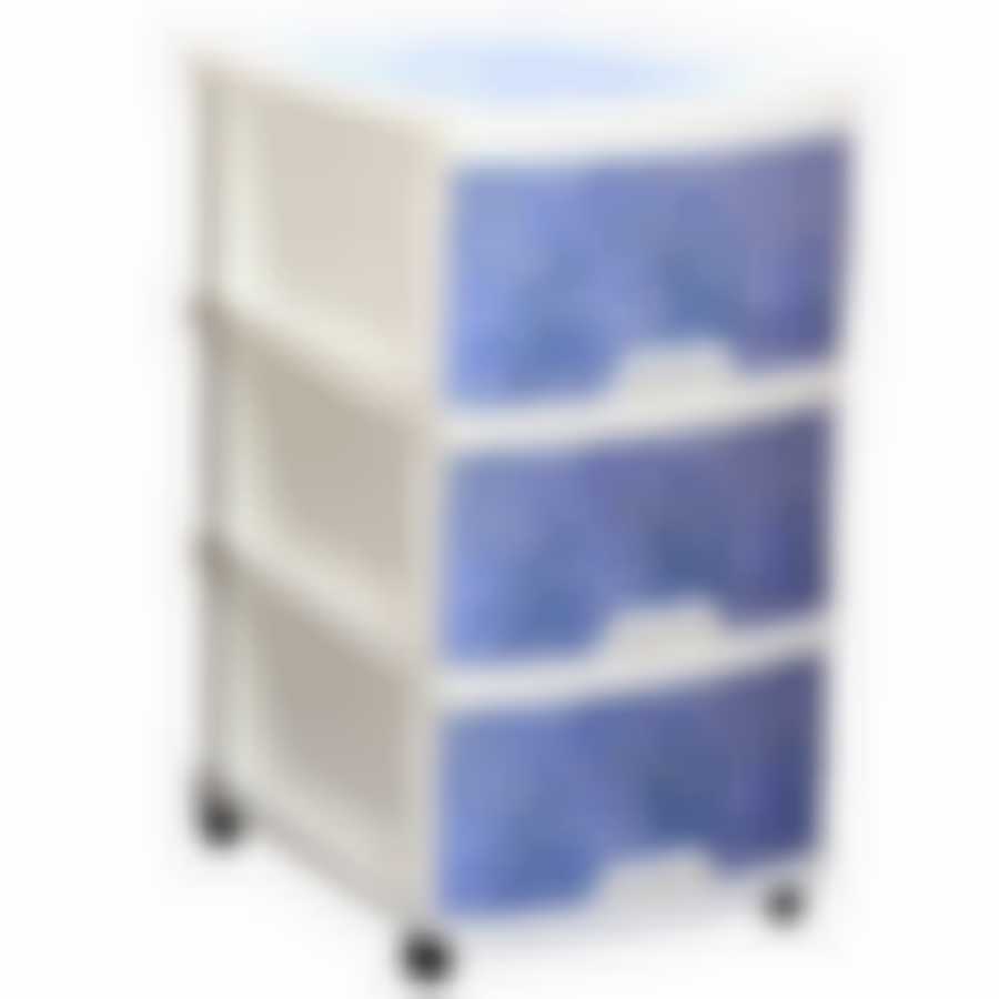 Комод КЛАССИК ДЕКО 3 секции, 480*375*700 мм (цветы)