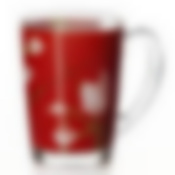 Набор кружек красная орхидея, 6 штук, объем 320 мл