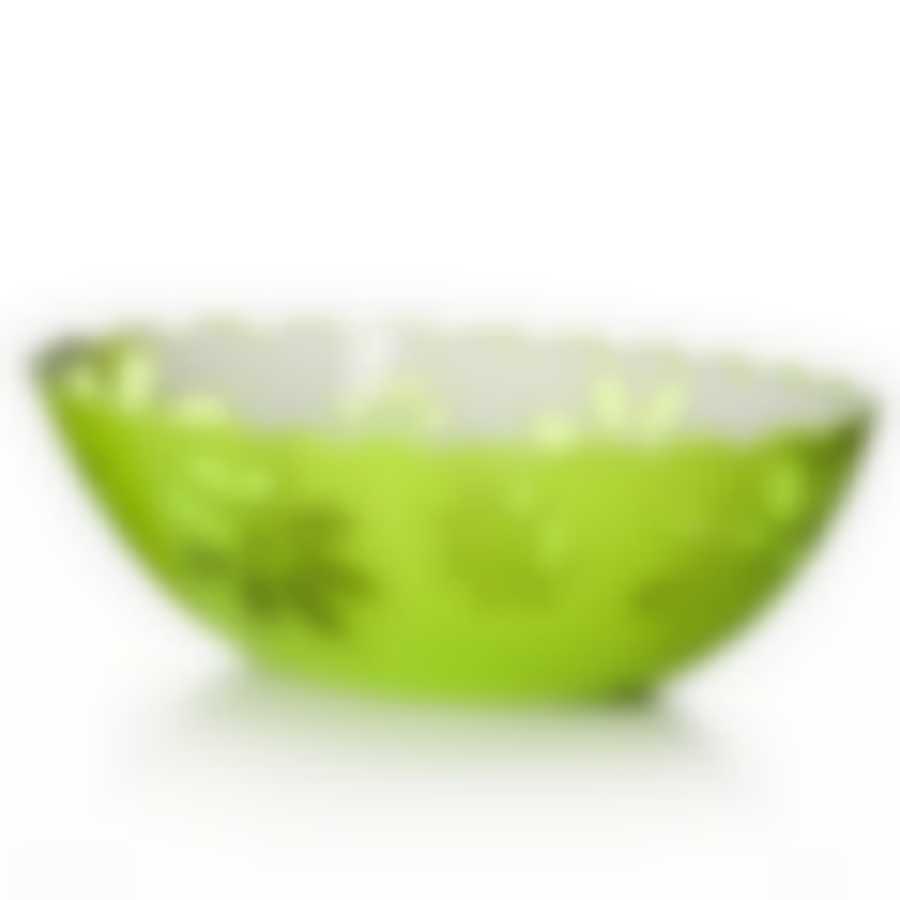 Салатник "Соблазн", объем 1,3 л, овальный (зеленый)