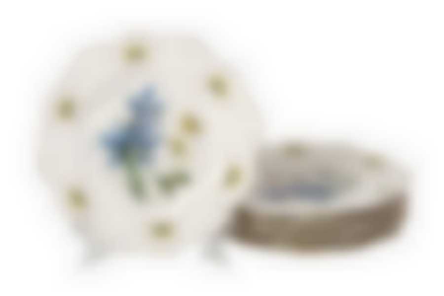 Набор тарелок закусочных (десертных) 6 шт Голубой Топаз, D=21 см