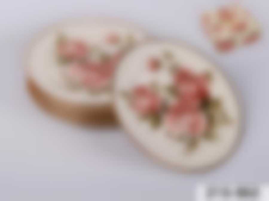 Набор тарелок закусочных (десертных) 6 шт Rose, D=20 см