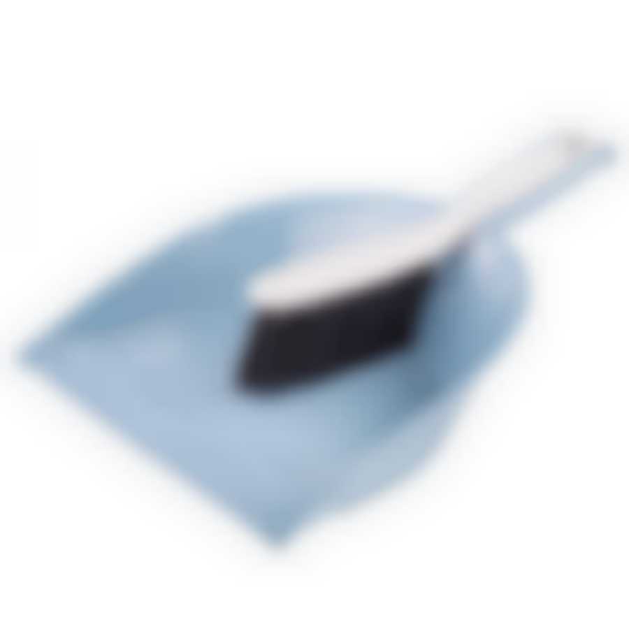 Щетка сметка (мягкая с совком) синий