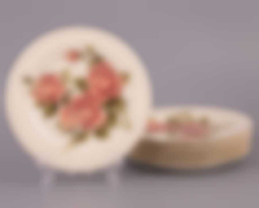 Набор тарелок десертных 6 шт Korean Rose, D=19 см