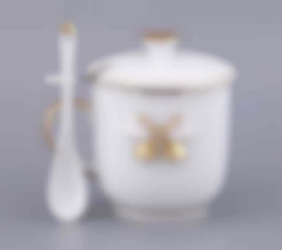 Заварочная кружка с бантиком и ложкой "VENEZIA"