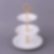 Фруктовница трехъярусная "ОФЕЛИЯ 662" высота 33 см диаметры 25/19/15 см