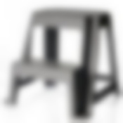 Табурет универсальный со ступенькой (серый)