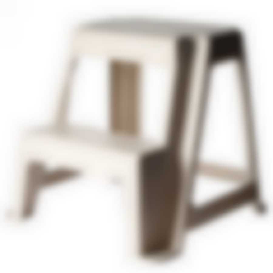 Табурет универсальный со ступенькой (цвет "бежевый мрамор")