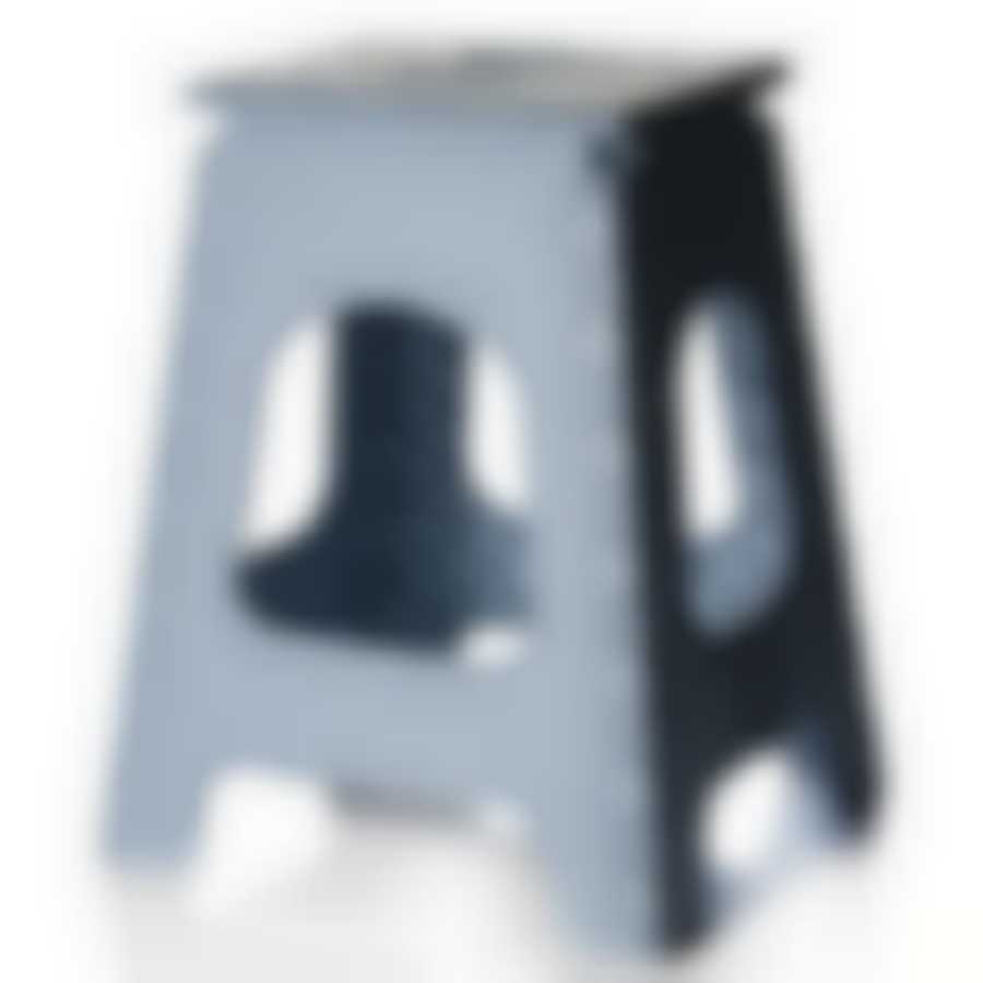 Табурет складной "Idea" высокий, цвет голубой мрамор