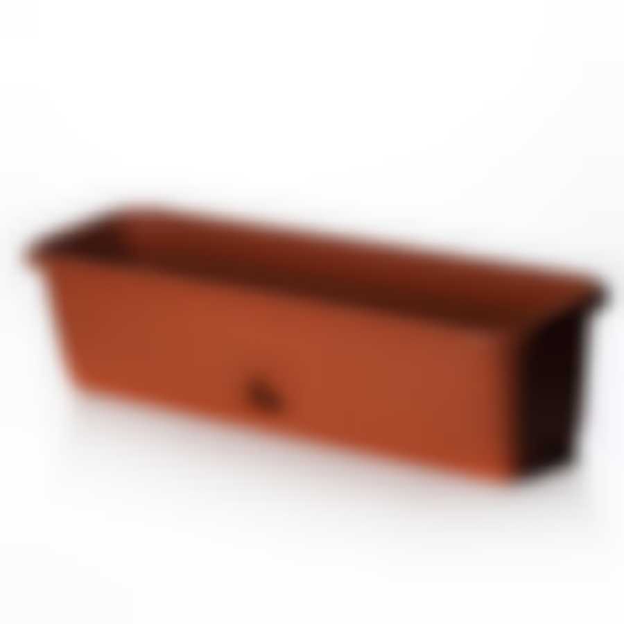 Балконный ящик с поддоном, 600 мм (терракотовый)