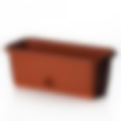 Балконный ящик с поддоном, 400 мм (терракотовый)