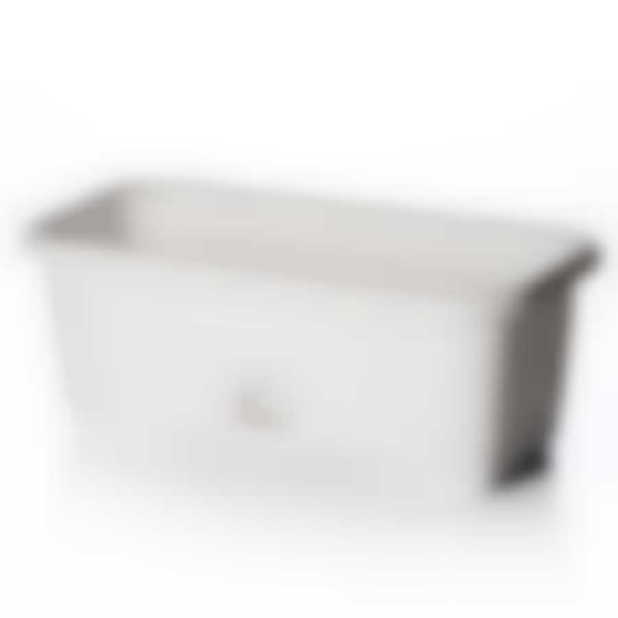 Балконный ящик с поддоном, 400 мм (цвет "мраморный")