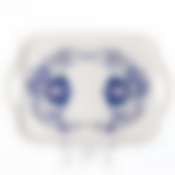 Поднос с рисунком "ДЕКО" (гжель)