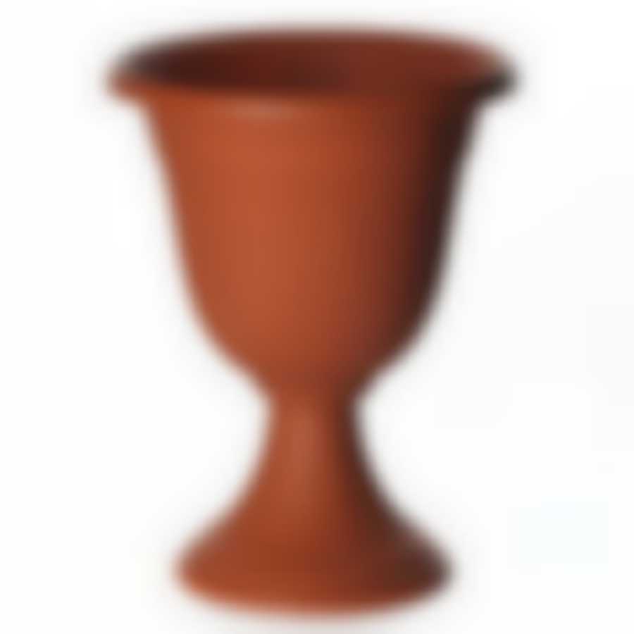 Кашпо-вазон "Ливия", диаметр 350 мм, высокий (цвет терракотовый)