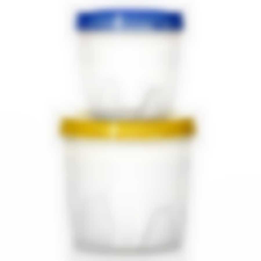 Набор банок с закручивающимися крышками, 0,5 л + 1 л (цвет в ассортименте)