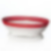 Сухарница овальная "Семь злаков Люкс" (цвет белый с красным)