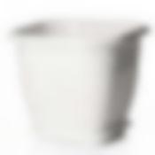 Горшок-кашпо квадратный с поддоном Лозанна 5 л (белый)