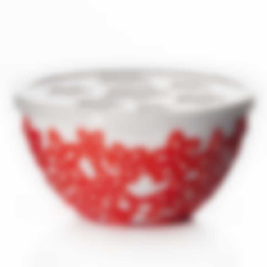 Салатник с крышкой Виктория 0,5 л (красн.)