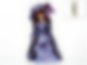 Кукла декоративная, фарфоровая "Ульяна" 13*7,5*36,5см (с декоративными стразами и перьями) (подарочная упаковка)