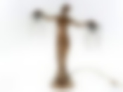 Лампа декоративная, настольная "Юная дева" (57*19,5*60,5см) (цоколь-Е14 напряжение-250V, мощность 25W, провод-L=190см) (белая упаковка)