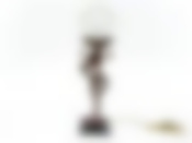 Лампа декоративная, настольная "Юная дева" плафон-d=15,5см (15,5*15,5*54см) (цоколь-Е14 напряжение-250V, мощность 25W, провод-L=190см) (белая уп.)