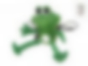 Лампа настольная "Лягушонок" 13*10*17см (цоколь-Е14-A , напряжение-250V, провод-L=141см) (полистоун, текстиль) (белая упаковка)