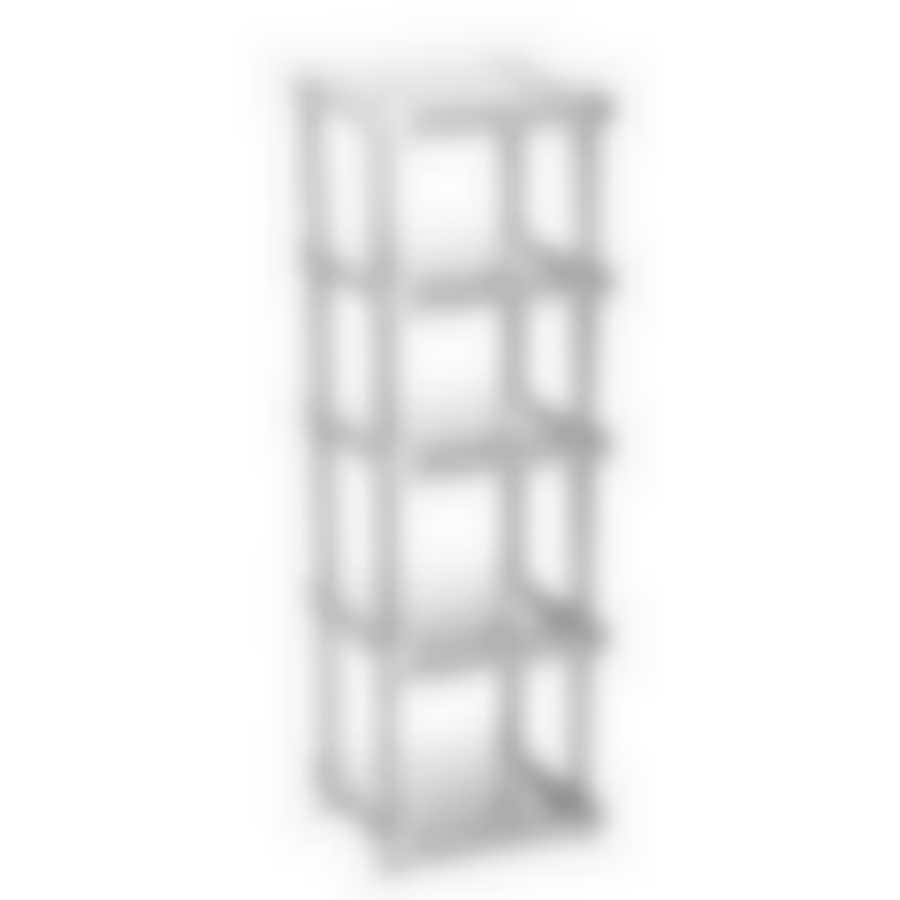 Полка в прихожую МАЛАЯ 5 секций (мраморный)