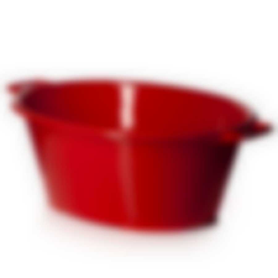 Таз овальный 25 л (красный)