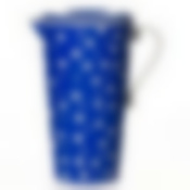 Кувшин с крышкой Горошек 2,5 л (бел. - син.)