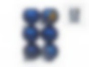 Шары новогодние, набор 6шт. "Сетка" d=6см. (2вида) (блистер)