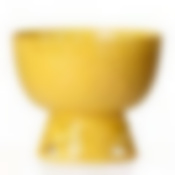 Фруктовница на ножке Мозаика (желтый)