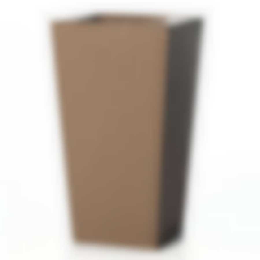 Кашпо "Ротанг", 198*198*360 мм ("бежевый ротанг")