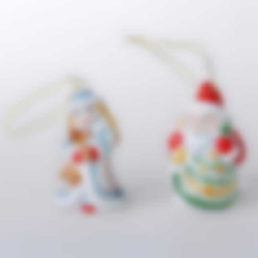 Н-р елочных украшений Дед Мороз и Снегурочка