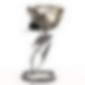 Подсвечник декор. для 1-й свечи "Золотой цветок" 10,5*8*13,5см (металл, стекло)