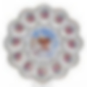 Блюдо "Пасхальное" для яиц и кулича в подарочной упаковке, D=22 см (дизайн в ассортименте)