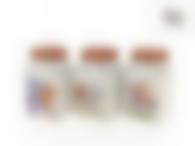 Банка для сыпучих продуктов, набор 3шт. "Berny" 9*9*16см v=700мл (квадратная) (подарочная упаковка)