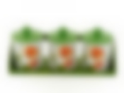 Банки для сыпучих продуктов, набор 3шт. "Нарцисс" d=9,5см h=13см v=400мл (32*10,5*13,5см (на деревянной подставке)) (подарочная упаковка)