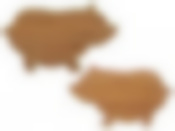 Доска разделочная из бамбука Поросенок 1 шт, 330х220х10 мм