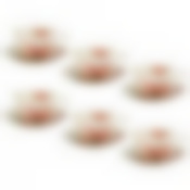 Чайный набор на 6 персон Best Home "Рубиновые розы", 250 мл