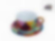 Чайный набор 2пр. "Арлекино" v=220мл (фарфор) (подарочная упаковка)