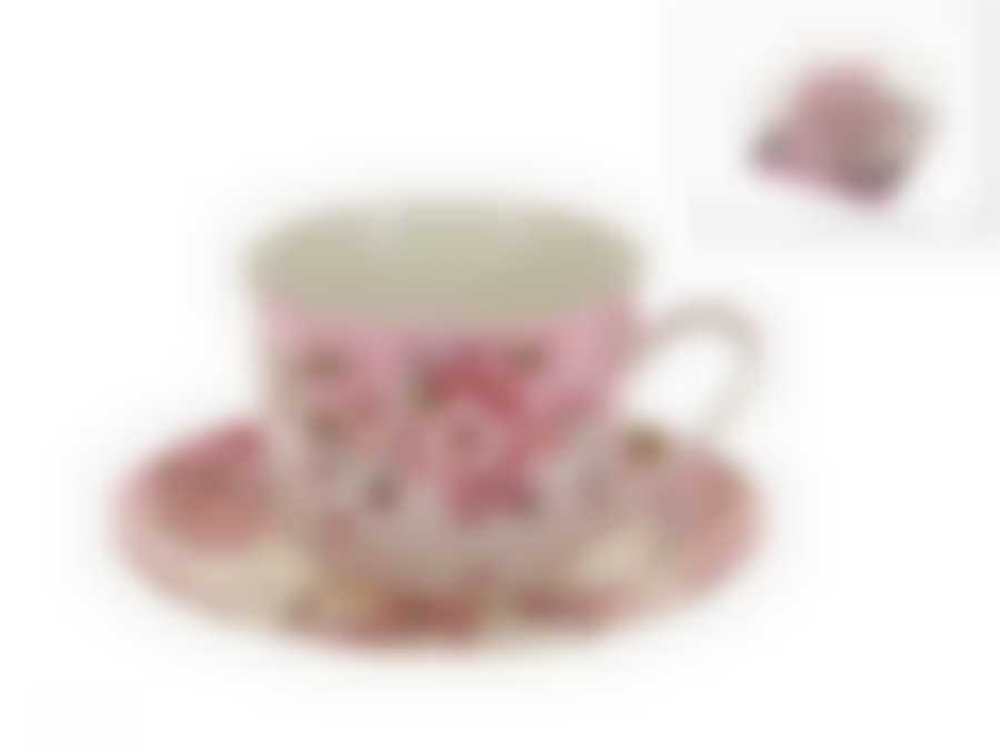 Чайный набор 2пр. "Яблоневый цвет" v=450мл (фарфор) (подарочная упаковка)