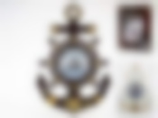 Часы кварцевые, настенные "Морской клуб" d=14см 52*32*9см (2вида) (батарейка-1"АА") (подарочная упаковка)