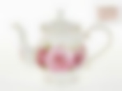 Чайник "Evita" 26*14*18,5см v=1200мл (вырубка+золотая обводка) (костяной фарфор) (подарочная упаковка)