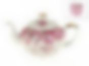 Чайник заварочный "Яблоневый цвет" v=1000мл (фарфор) (золотая обводка) (подарочная упаковка)