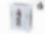 Шкатулка декоративная (для ювелирных украшений с подвесами и выдвижными ящичками) "Цветочный каприз" 24,5*13,5*29см (МДФ, внутри-флок) (белая уп.)