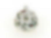 Сахарница "Альпийский сад" 10*10*10см v=300мл (фарфор) (золотая обводка) (подарочная упаковка)