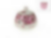 Сахарница "Яблоневый цвет" 10*10*10см v=300мл (фарфор) (золотая обводка) (подарочная упаковка