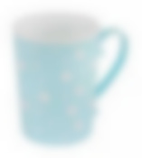 Кружка Горошек 0,35 л (бело-голубой)