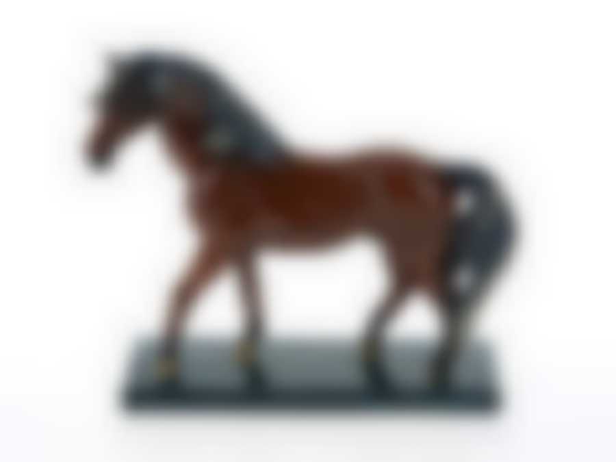 Фигурка декоративная "Гнедой конь" 21*6*21см. (белая упаковка)