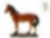 Фигурка декоративная "Рыжий конь" h=25,5см. l=27см. (белая упаковка)