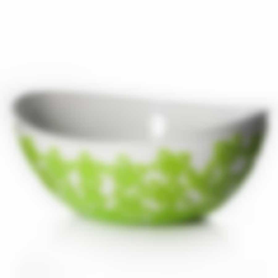 Салатник "Виктория", объем 2,8 л, овальный (зеленый)